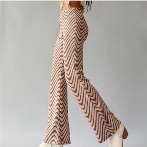 Urban Outfitters Bryn Pull On Flare Pants in Brown